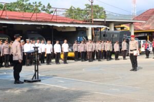 Sipropam Awasi Apel Jam Pimpinan, Kapolres Palopo Tekankan Kesiapsiagaan Hadapi Potensi Unjuk Rasa