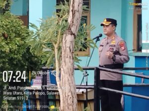 Apel Pagi SMPN 1, Kapolres Palopo Edukasi Bahaya Narkoba, Bullyng, Tawuran Dan Menerapkan Tertib Berlalu Lintas